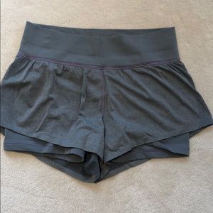 Grey lululemon shorts